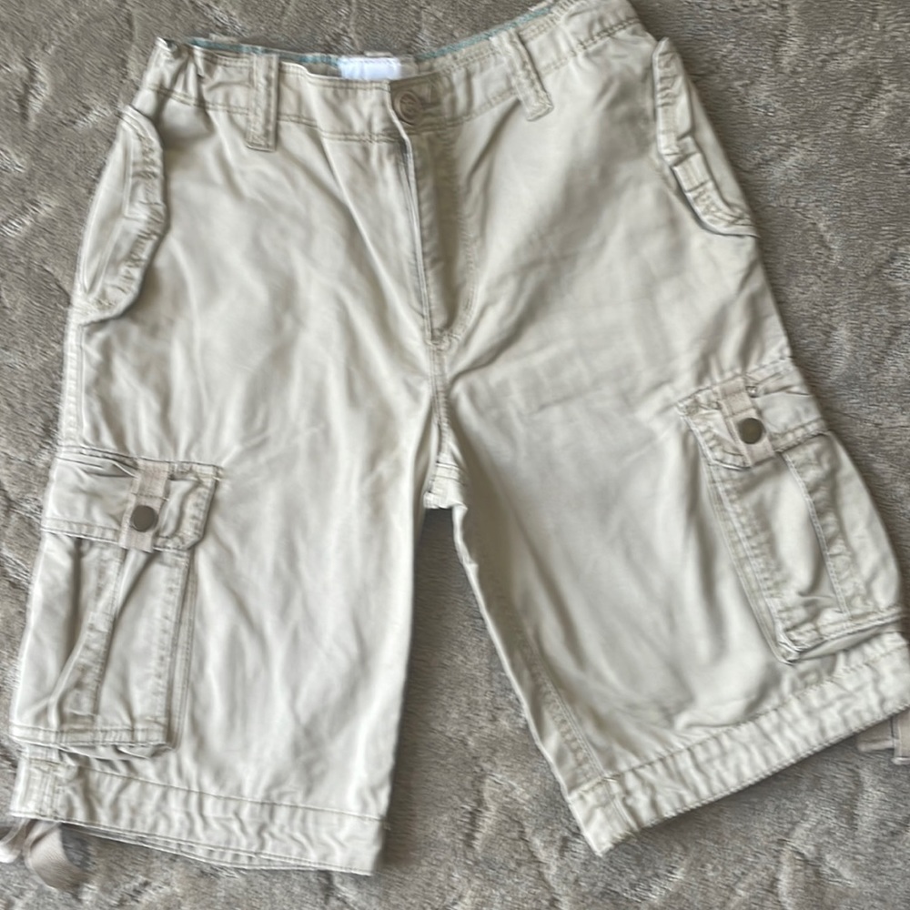 Boys Khaki Cargo Shorts Sz 10